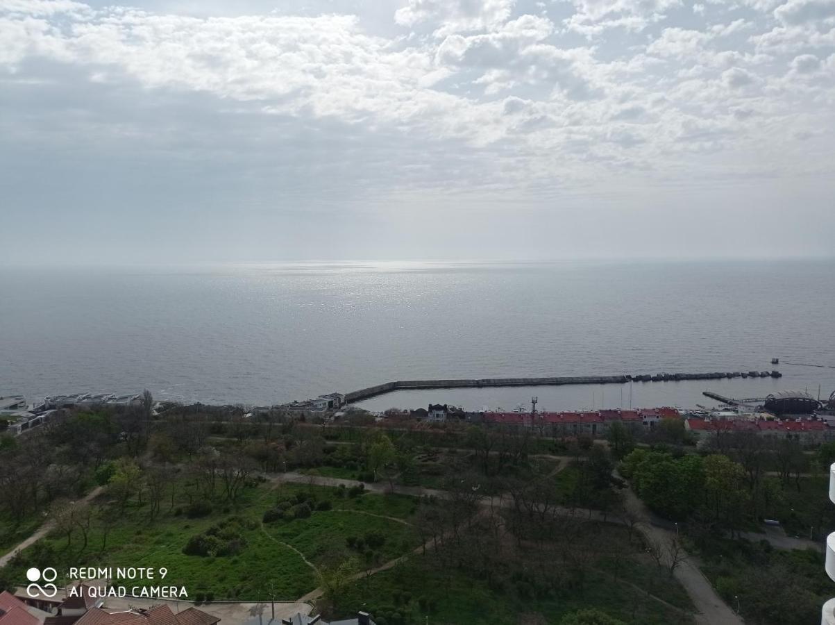 Терраса С Панорамой Моря В Аркадии Odessa Exteriör bild